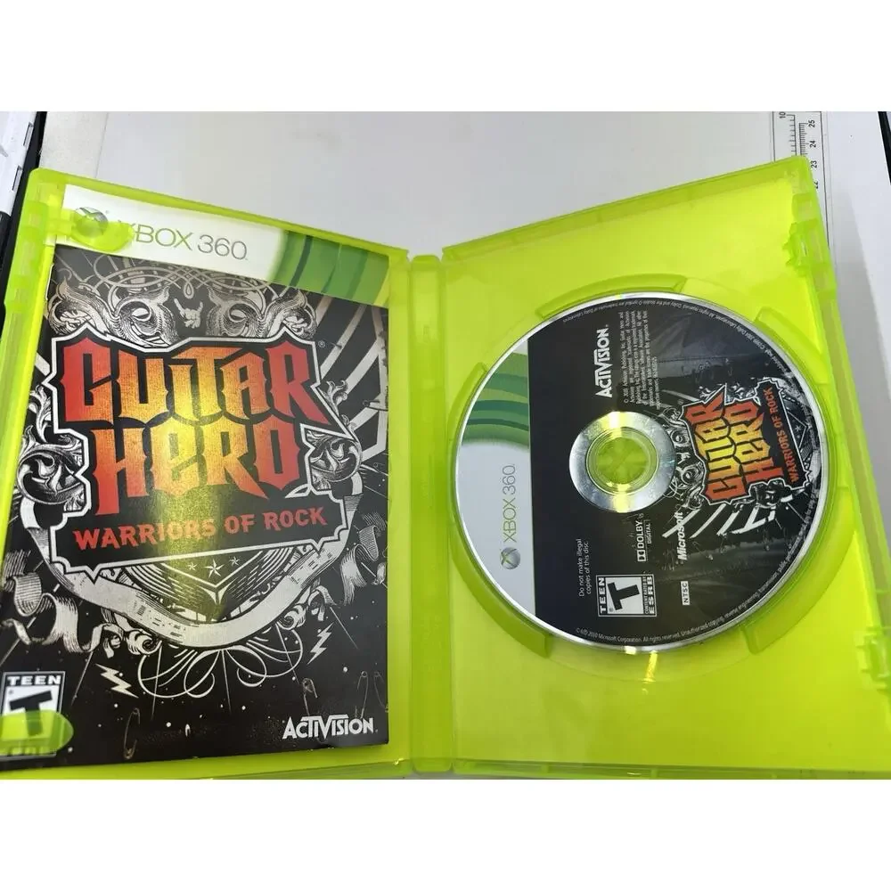 Guitar Hero Warriors Of Rock Microsoft Xbox 360 Video Game CIB Retro Gaming